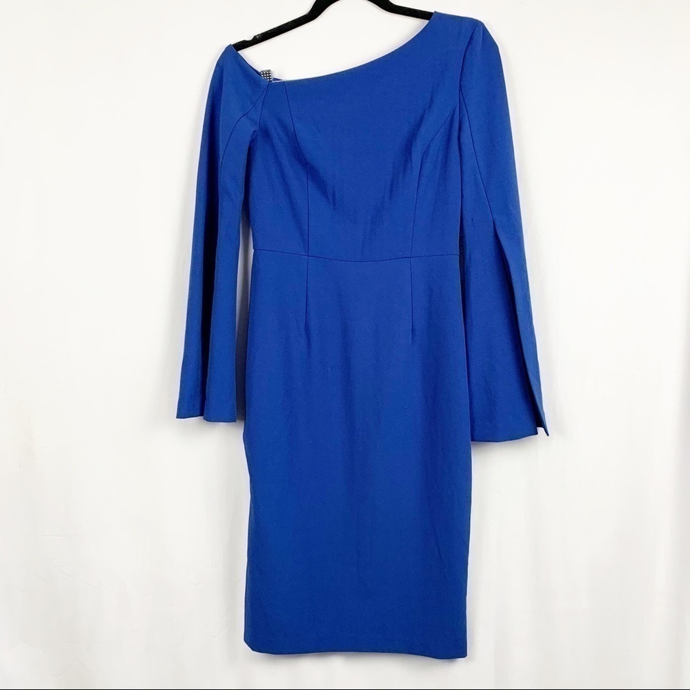 RYSE The‎ Label Split Sleeve Blue Dress S NWT